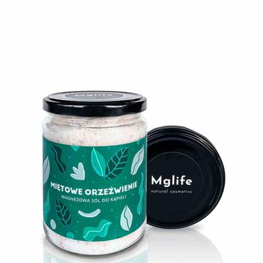 Mglife -  Mglife Miętowe orzeźwienie magnezowa sól do kąpieli